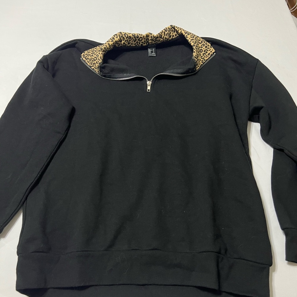 forever 21 cheetah zip up